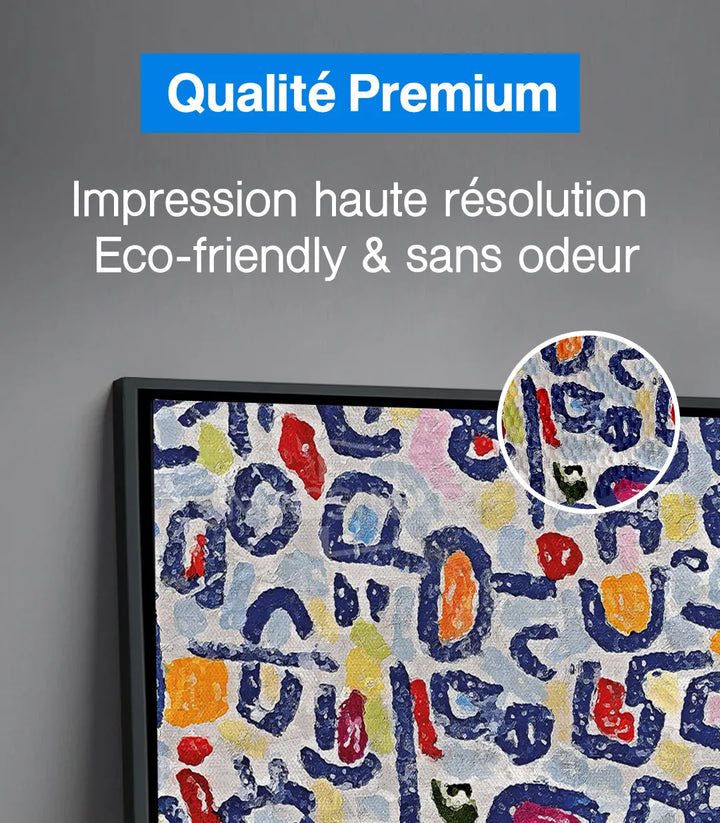 Tableau abstrait expressionniste composition dynamique formes organiques Massinart