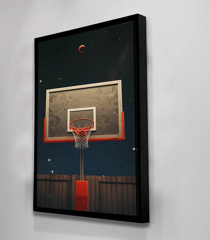 Tableau Moonlit Basket en situation décoration salon contemporain Massinart