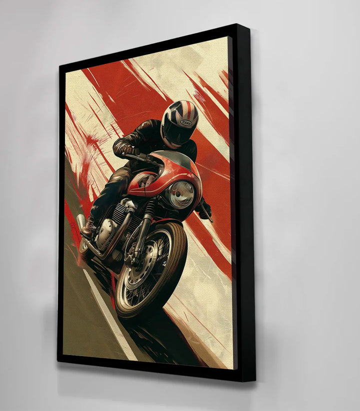Style garage urbain — Tableau Moto Master art mural vitesse adrénaline Massinart