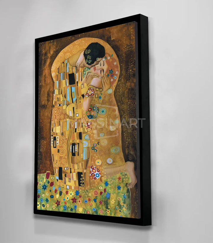 Ambiance décoration — Tableau The Kiss Massinart style klimt contemporain