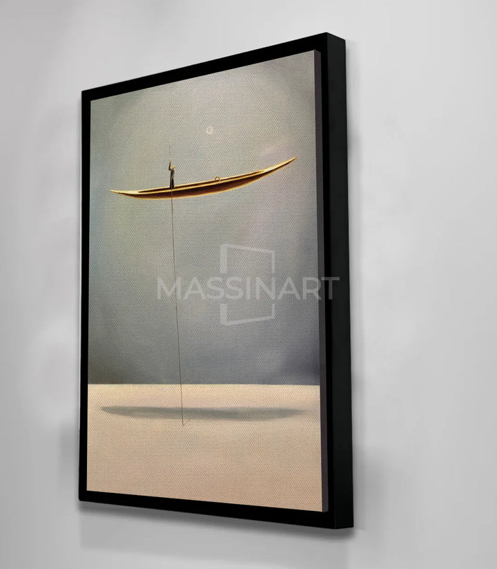 Décoration mur salon tableau bateau flottant — Massinart