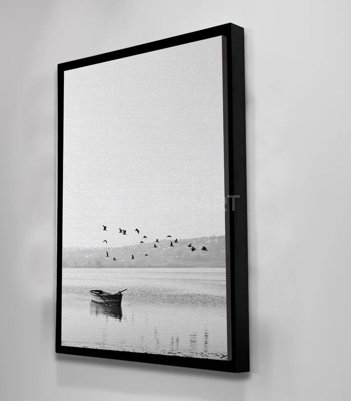 Tableau Wings of Silence photo-art paysage aquatique Massinart