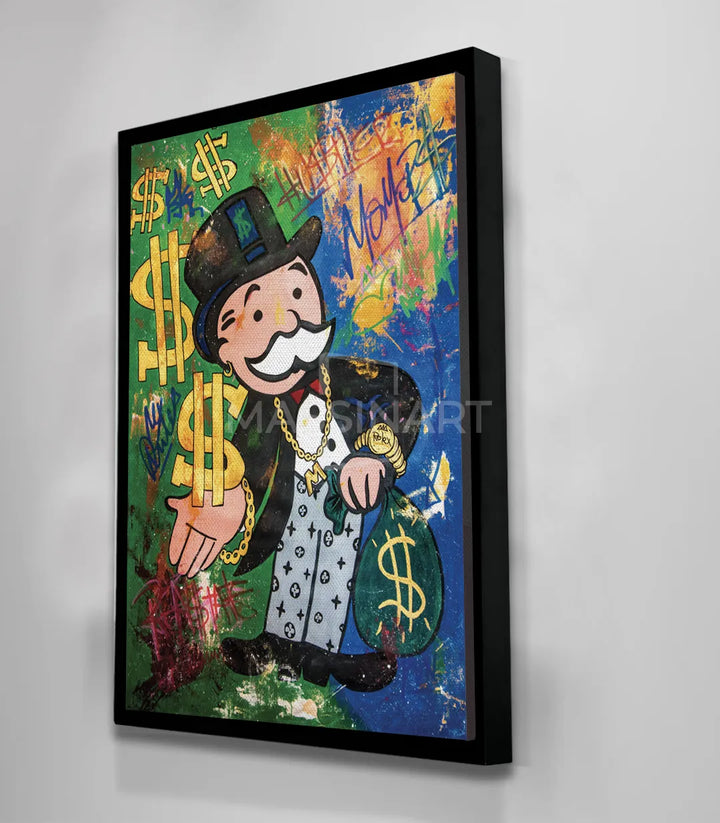 Mise en situation décoration Hustler Massinart — tableau contemporary wall art framed