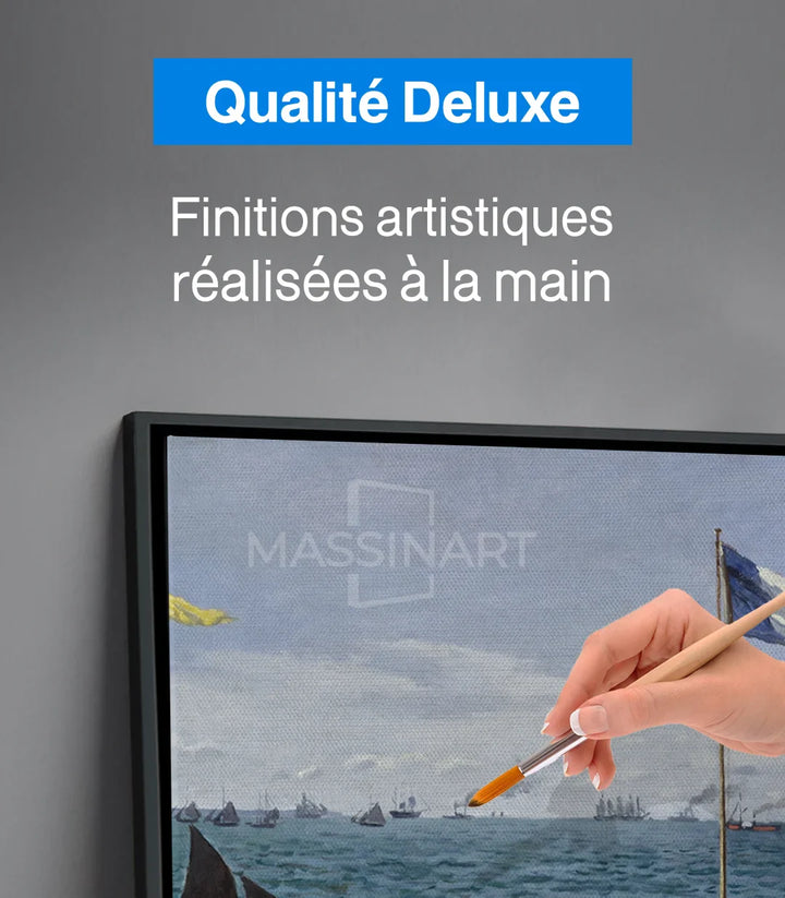 Tableau Jardin à Sainte-Adresse Monet en mise en situation décoration intérieur moderne Massinart