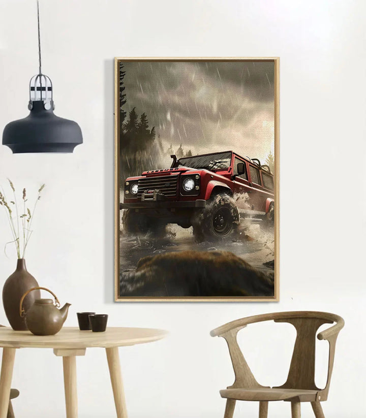 Tableau Rainy Adventure en décoration salon moderne Massinart