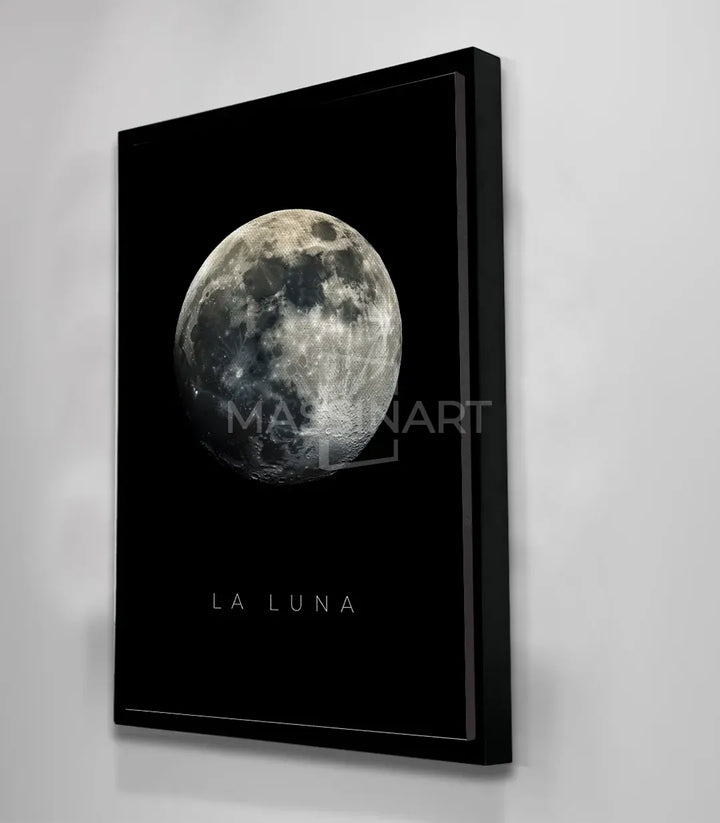 Séjour design - Tableau La Luna photo-art noir Massinart