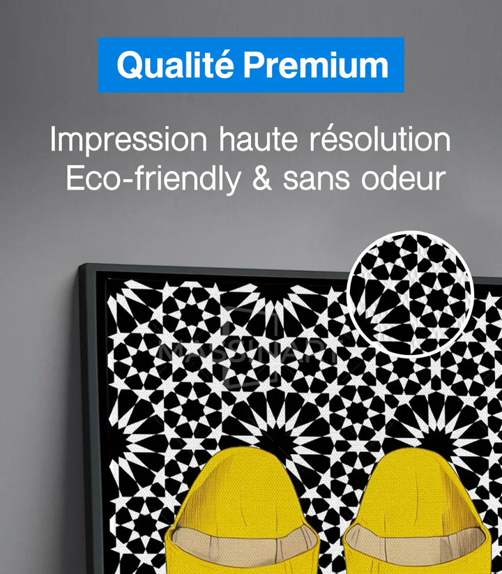 Décoration salon marocain — Tableaux diptyque art contemporain Massinart