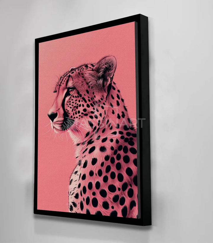 Tableau Rosy Majesty style pop-art animal Massinart