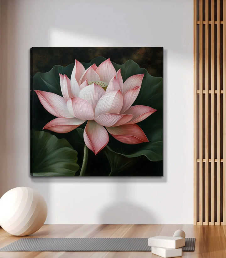 Tableau fleur lotus spa et bien-être pour centre de beauté - Massinart