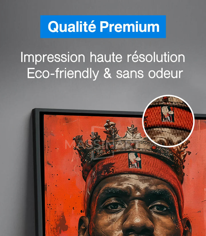 Mise en situation couloir - decoration murale basketball icon Massinart