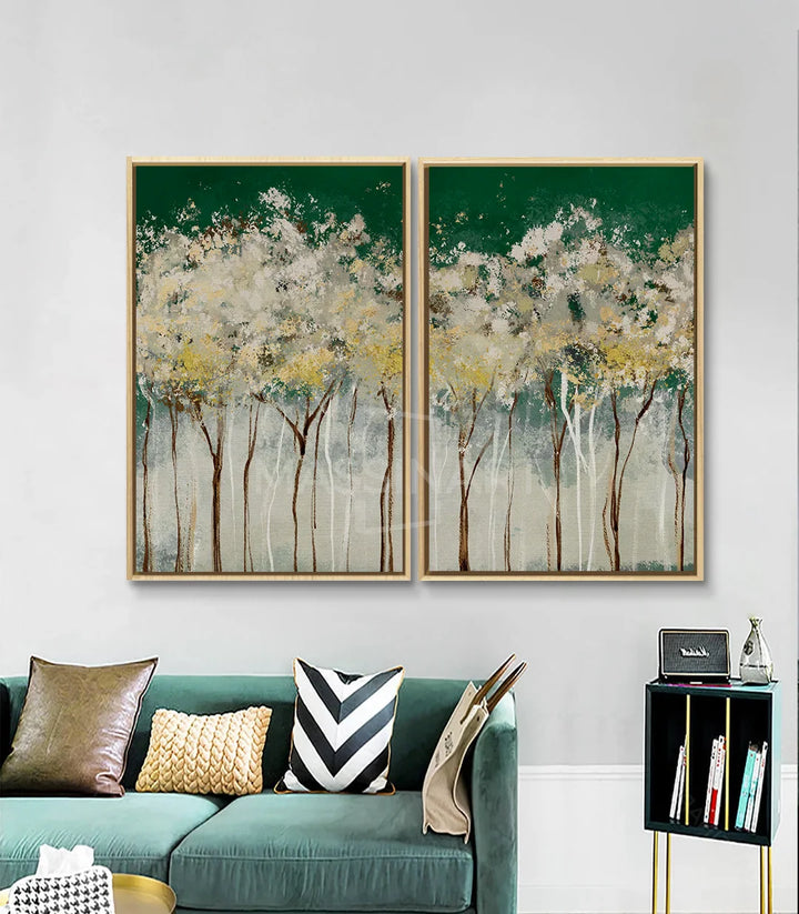 Décoration intérieur Happiness Tree diptyque mur blanc Massinart