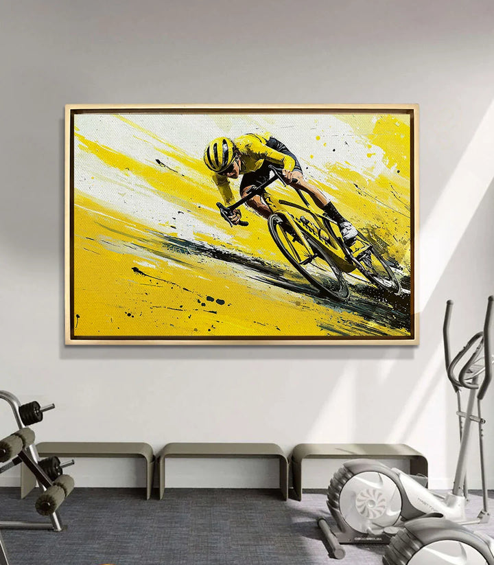 Tableau Sunfire Ride en mise en situation salon moderne Massinart