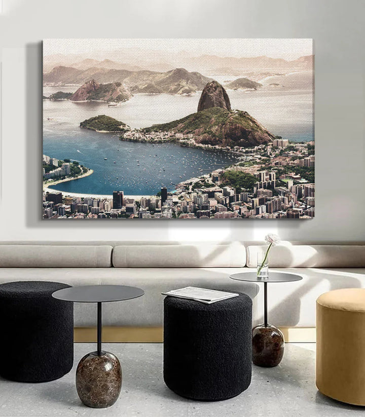 Décoration intérieur contemporain tableau paysage Rio de Janeiro Massinart