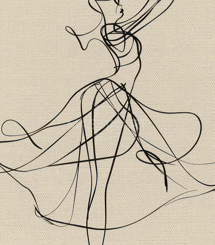 Tableau Ethereal Dance diptyque salon moderne — mise en situation décoration intérieur Massinart