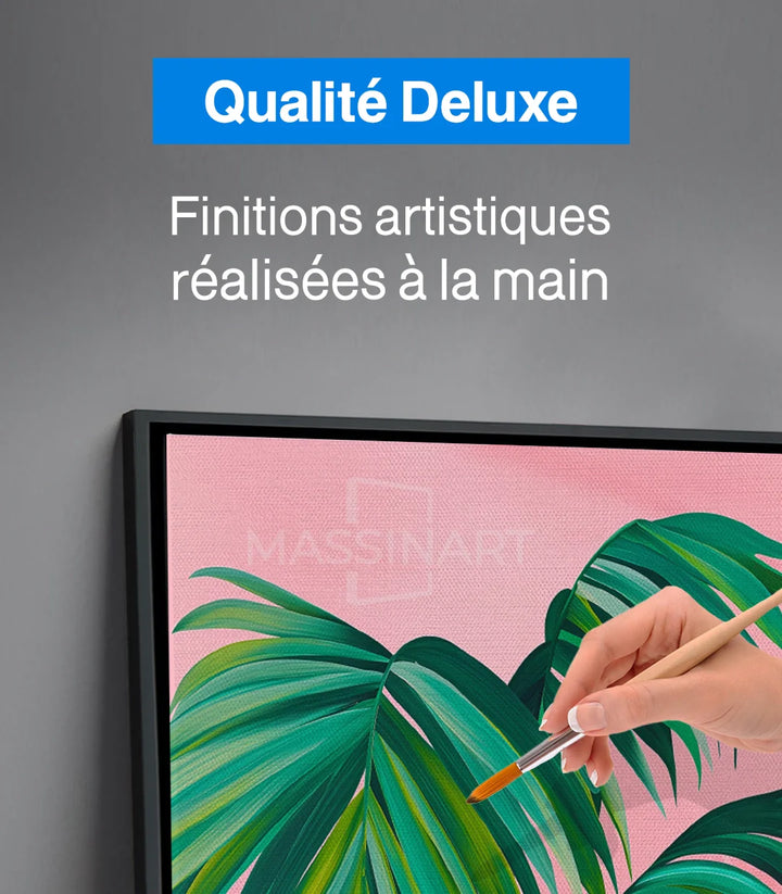 Tableau botanique Soft Fronds Massinart — ambiance salon