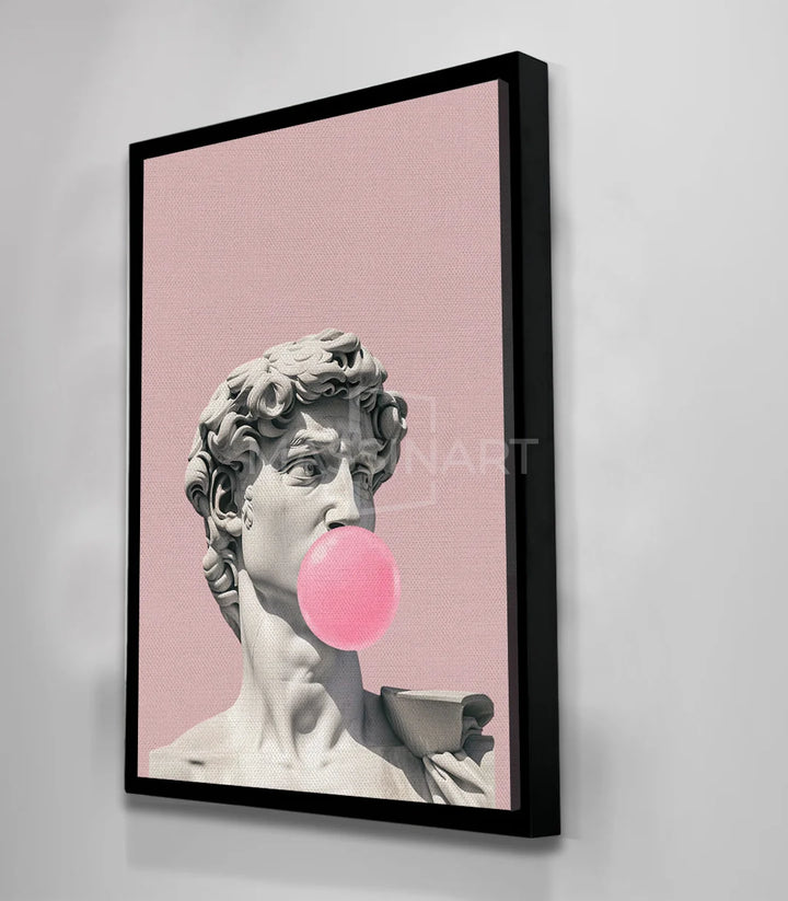 Ambiance salon elegant tableau David's Pop bulle chewing-gum Massinart