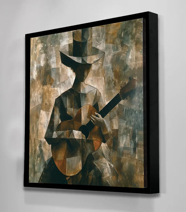 Mise en situation chambre Chords Massinart tableau contemporain