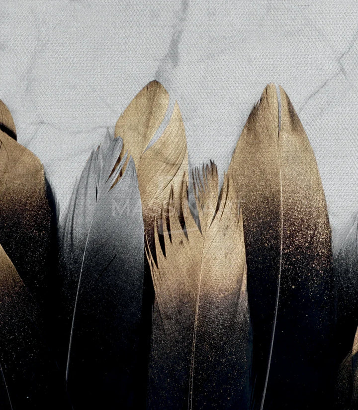 Tableau Songe diptyque — fleurs séchées minimalistes noir beige Massinart