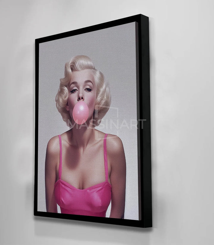 Mise en situation bureau — Tableau Pop Queen Massinart décoration murale