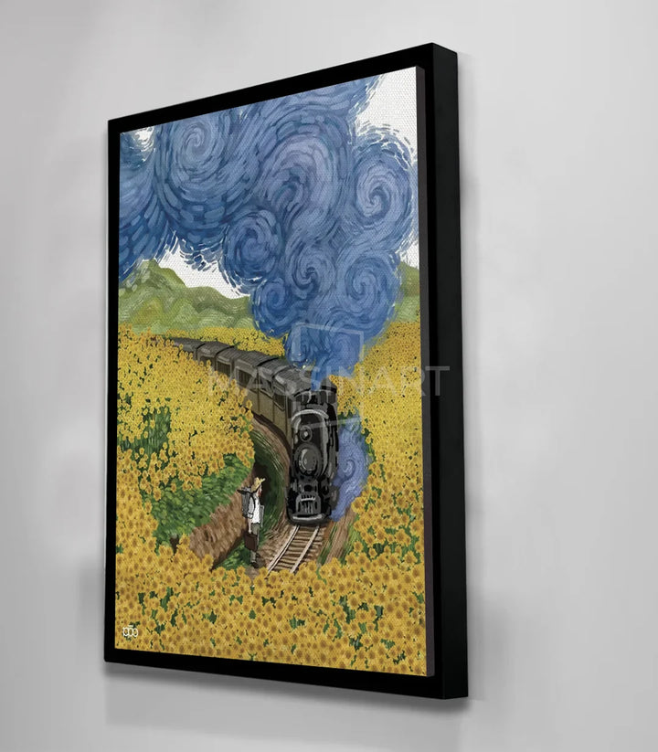 Mise en situation bureau, décor train expressionniste Massinart