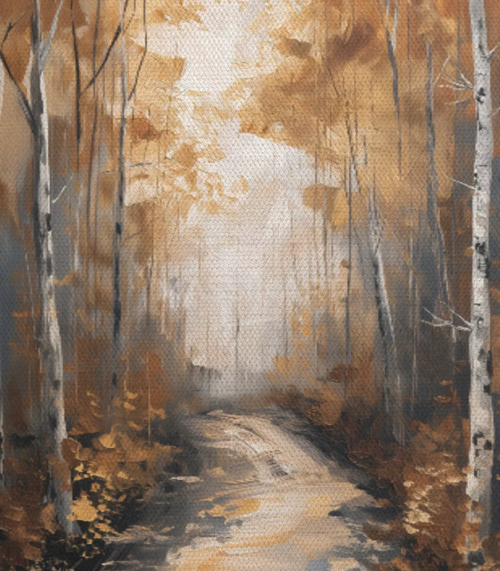Tableau Rustic Route décoration hotel airbnb — paysage forestier Massinart