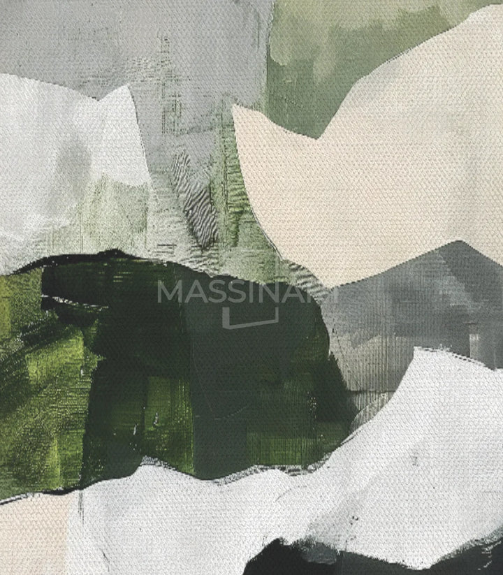 Tableau Zenith abstrait montagnes géométriques art contemporain Massinart
