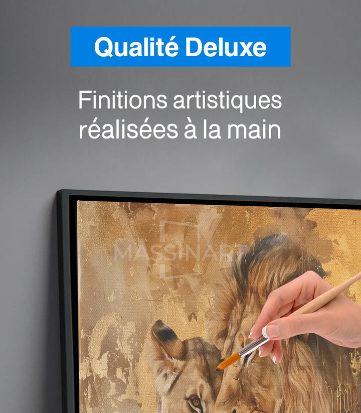 Tableau Royal Bonds style contemporain animaux nature Massinart