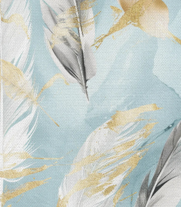 Tableau Softness plumes dorées tableau contemporain design intérieur Massinart