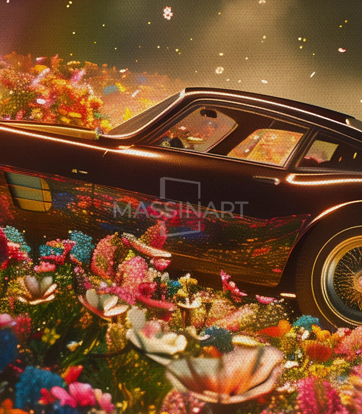 Décor mural Flower Ride style contemporain Massinart
