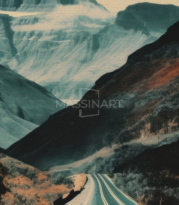 Tableau Mountain Path détail composition paysage Massinart — qualité premium