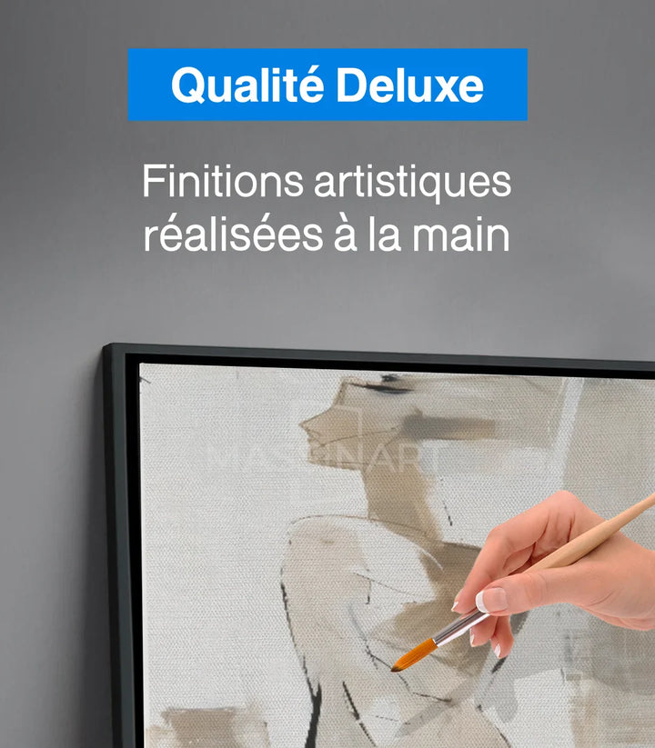 Tableau silhouette portrait, style minimaliste épuré Massinart