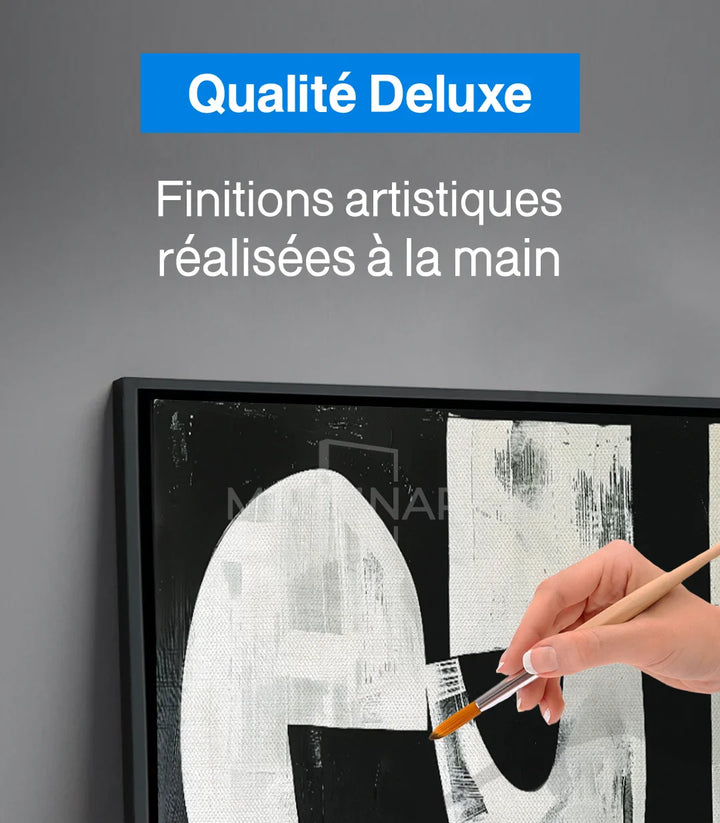 Tableau Rhythm Massinart — mise en situation hôtel luxe décoration