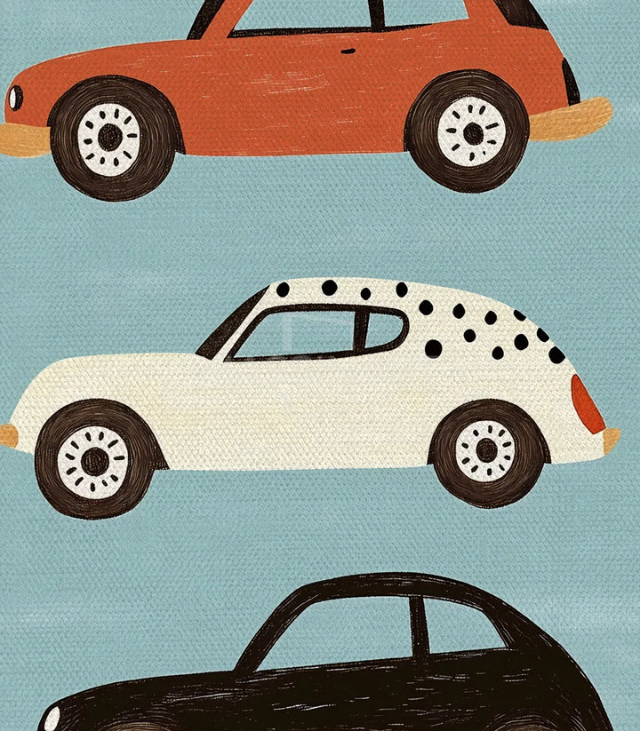 Mise en situation cadres noirs triptyque automobiles Massinart