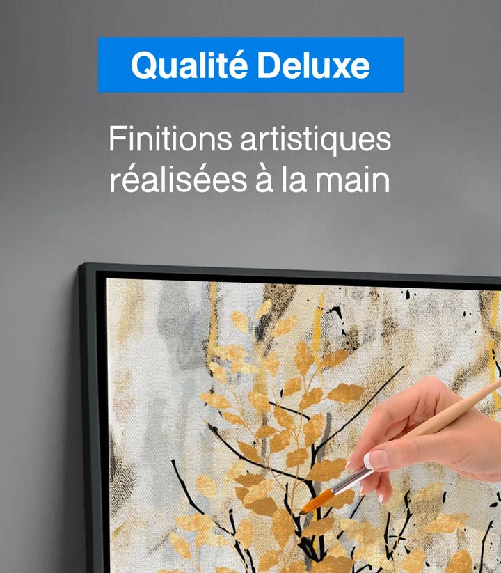 Tableau feuilles contemporain décoration murale Massinart
