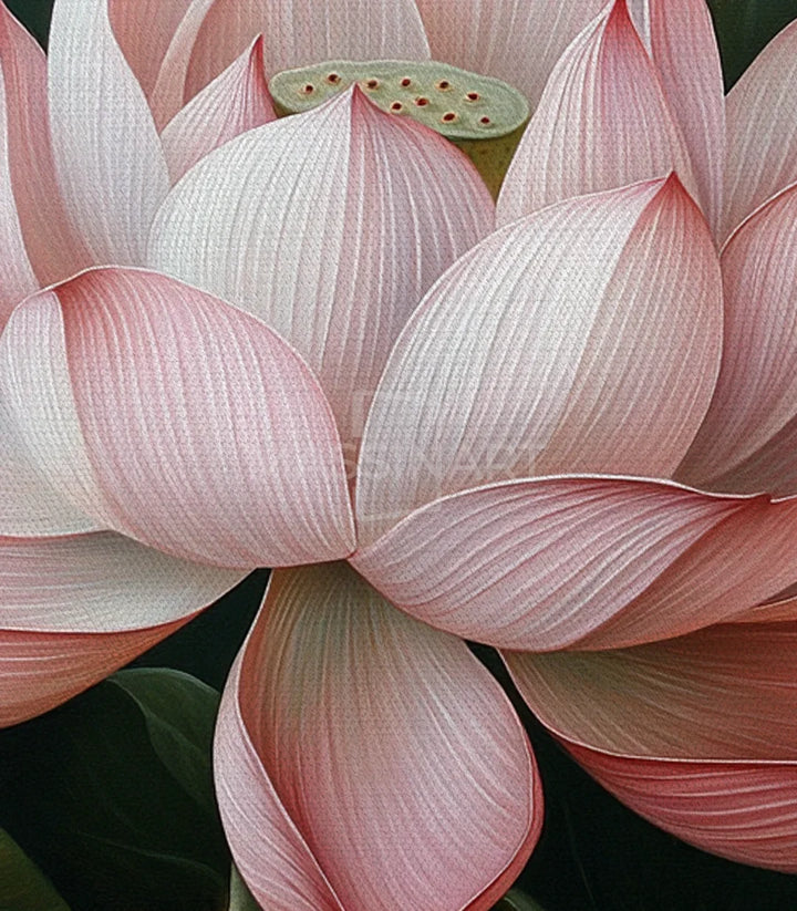 Ambiance séjour avec lotus flower rose poudré - Massinart
