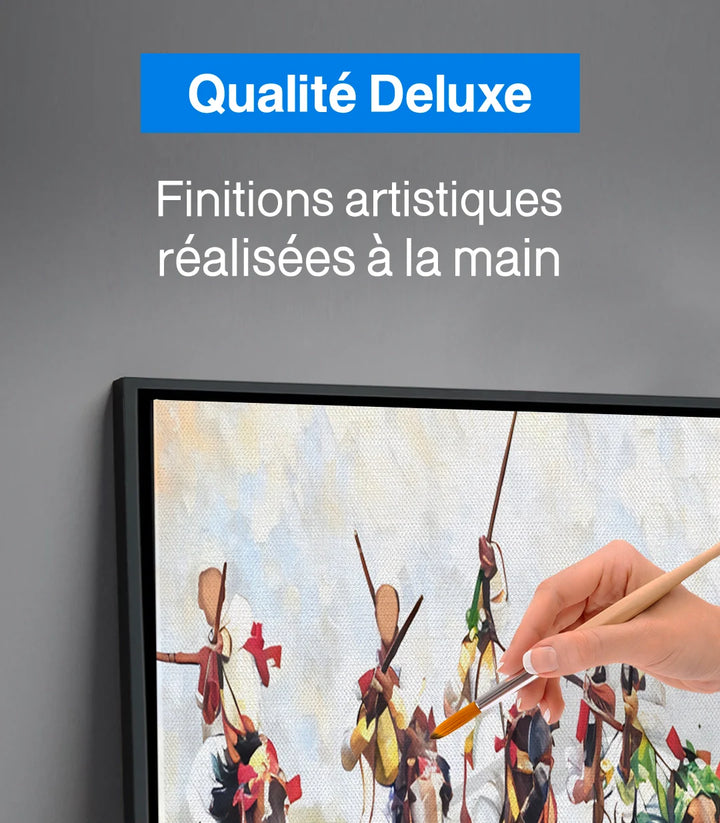 Encadrement noir - Tableau fantasia spirit horizontal - Massinart