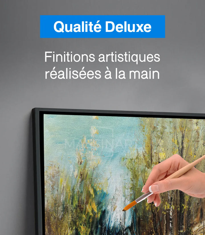Mise en scène salon marocain tableau nature Massinart