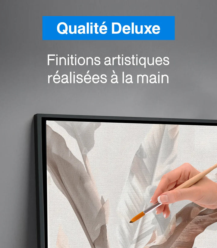 Tableau Eden dans séjour contemporain, ambiance zen et épurée — Massinart