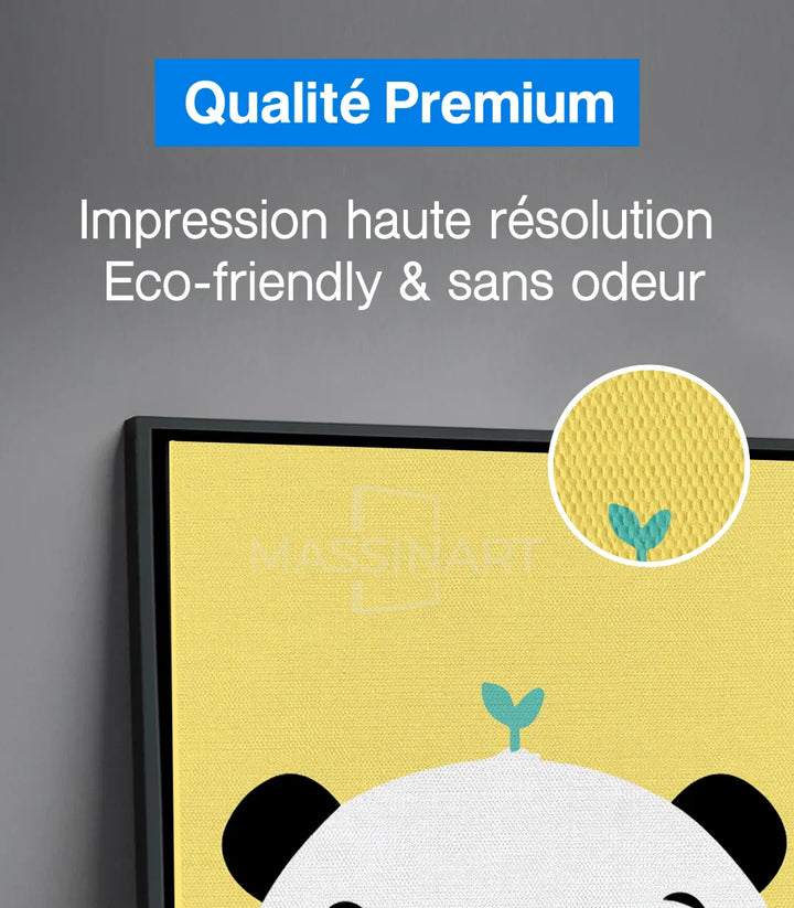 Mise en situation salon chambre enfant diptyque Bunny Panda Massinart