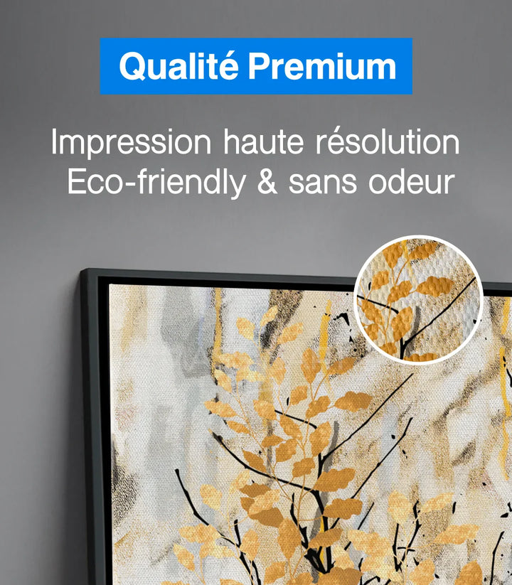 Tableau diptyque abstrait mur salon Massinart