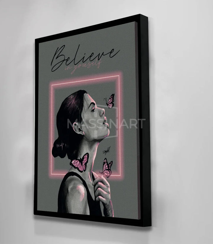 Tableau Belief style centre de beaute decoration murale Massinart