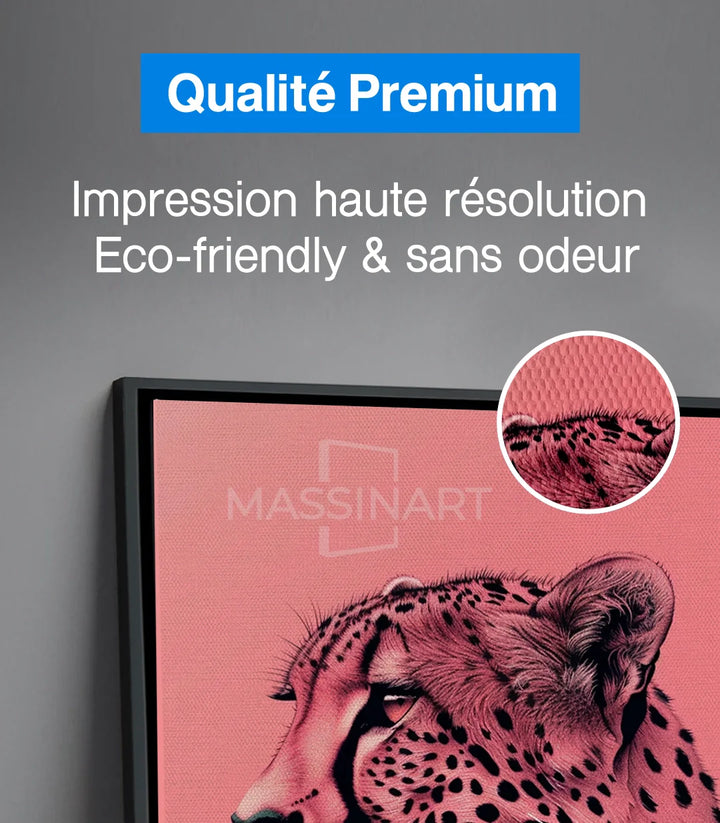 Tableau Rosy Majesty ambiance chambre moderne Massinart