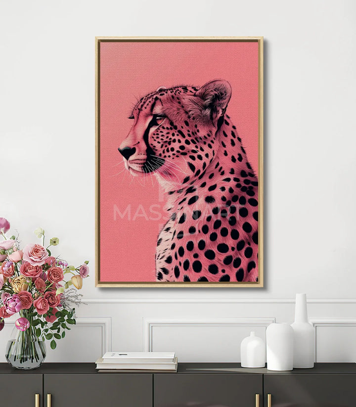 Tableau Rosy Majesty décoration intérieur couloir Massinart