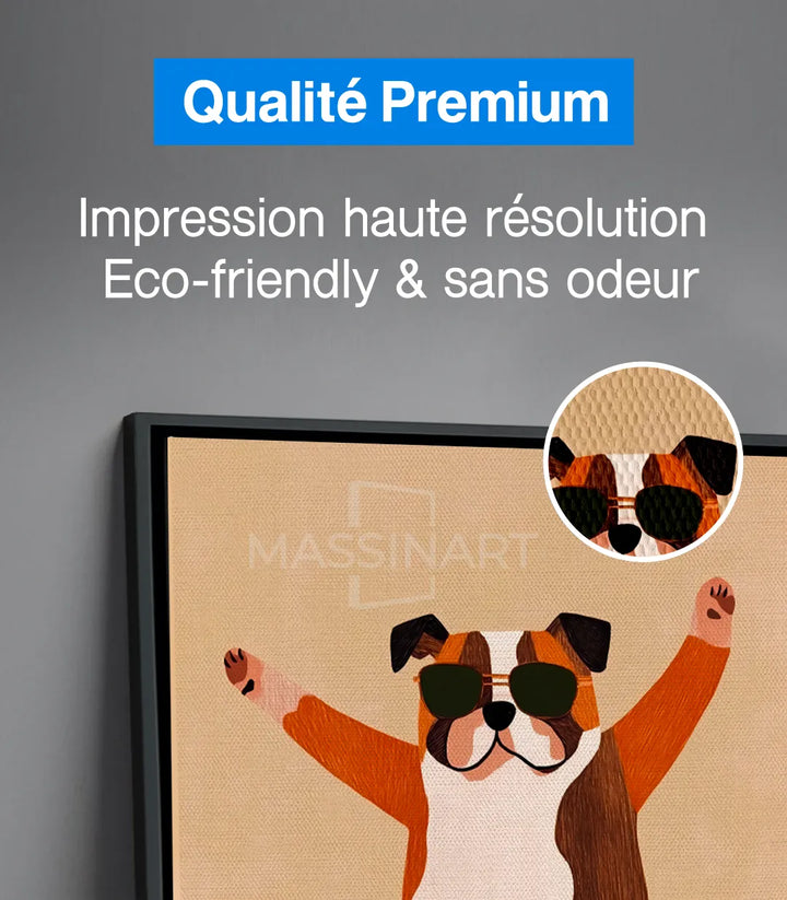 Mise en situation Puppy Skaters triptyque chambre enfant jouets Massinart