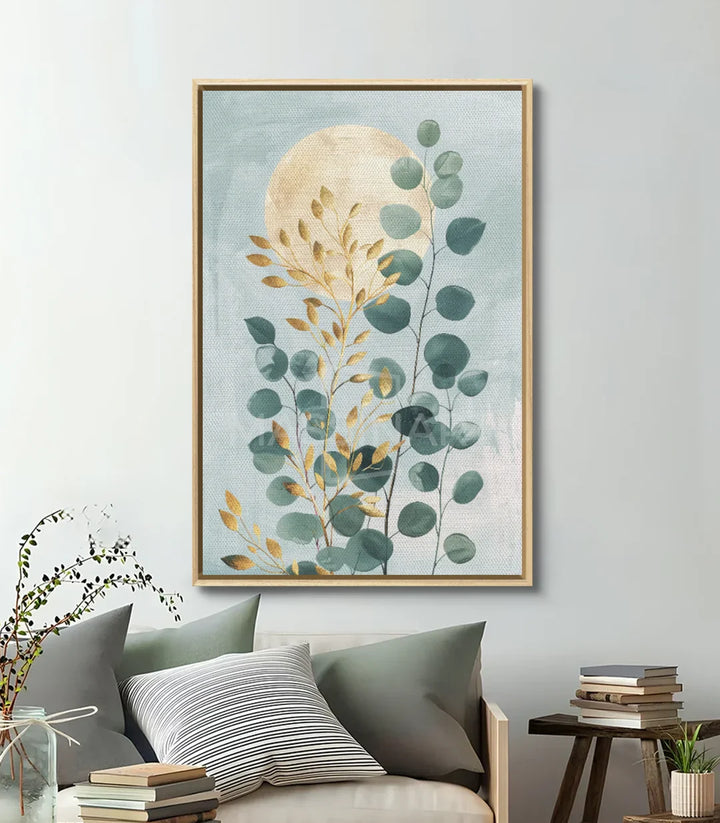 Décoration intérieur chambre — Tableau botanique eucalyptus Massinart ambiance zen