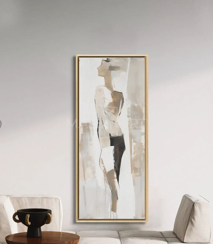 Décoration intérieur couloir, tableau vogue silhouette abstraite Massinart