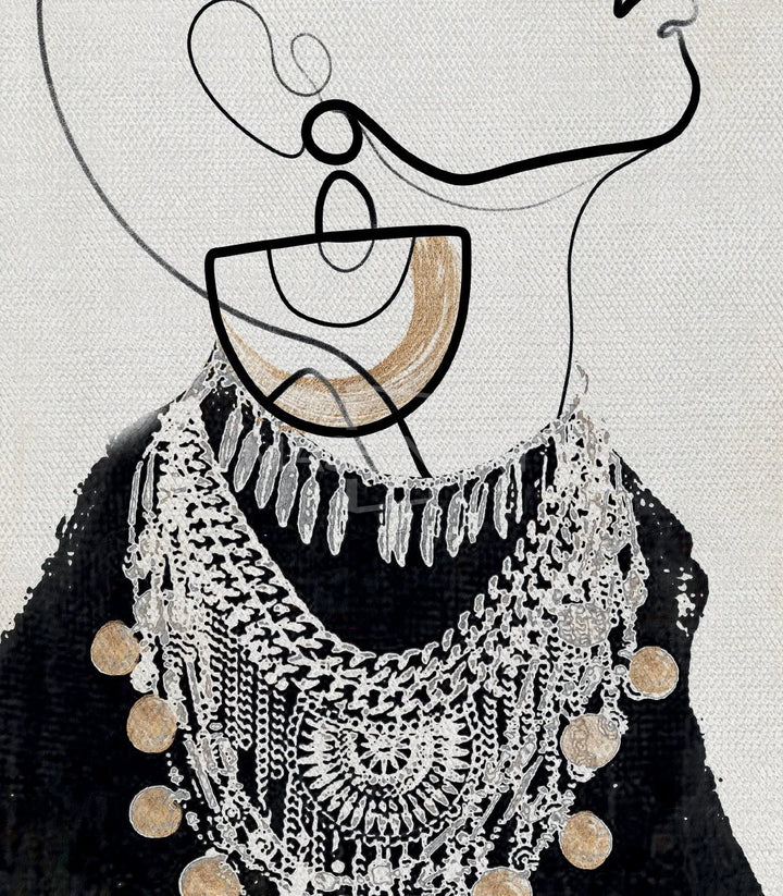 Tableau Jewels of Africa finition premium cadre noir Massinart