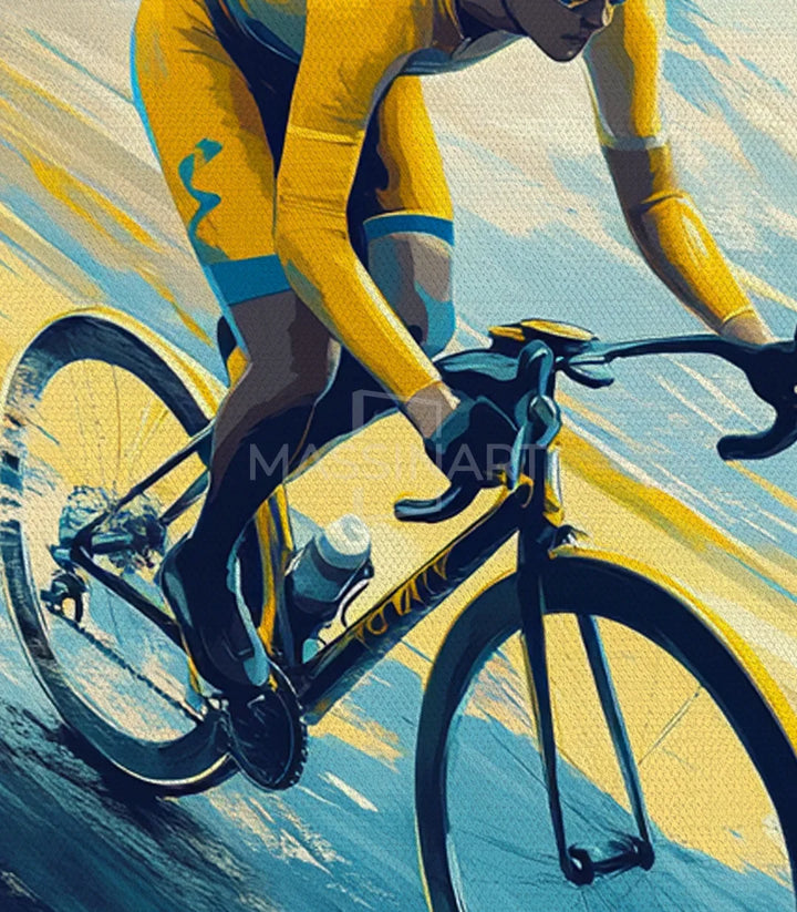 Mise en situation Golden Ride intérieur Massinart — cadre prêt à accrocher