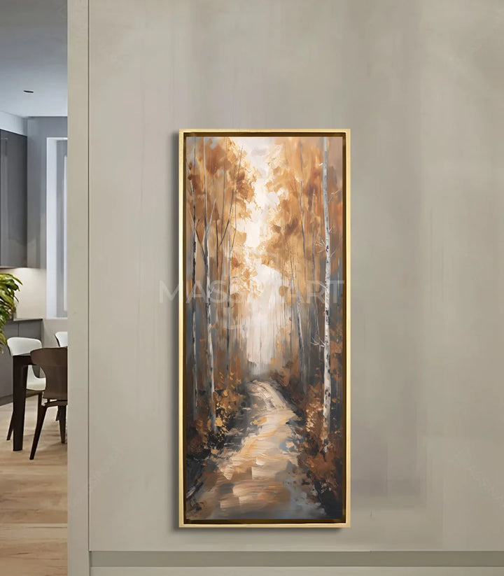 Tableau Rustic Route en mise en situation couloir hotel — décoration naturelle Massinart