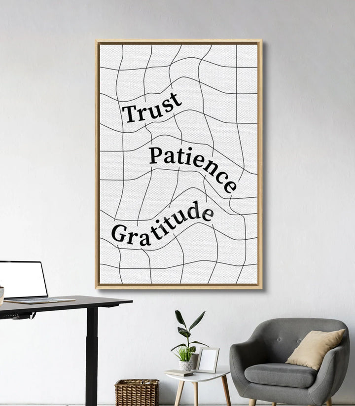 Tableau citation inspirante décoration intérieur Massinart — style géométrique épuré